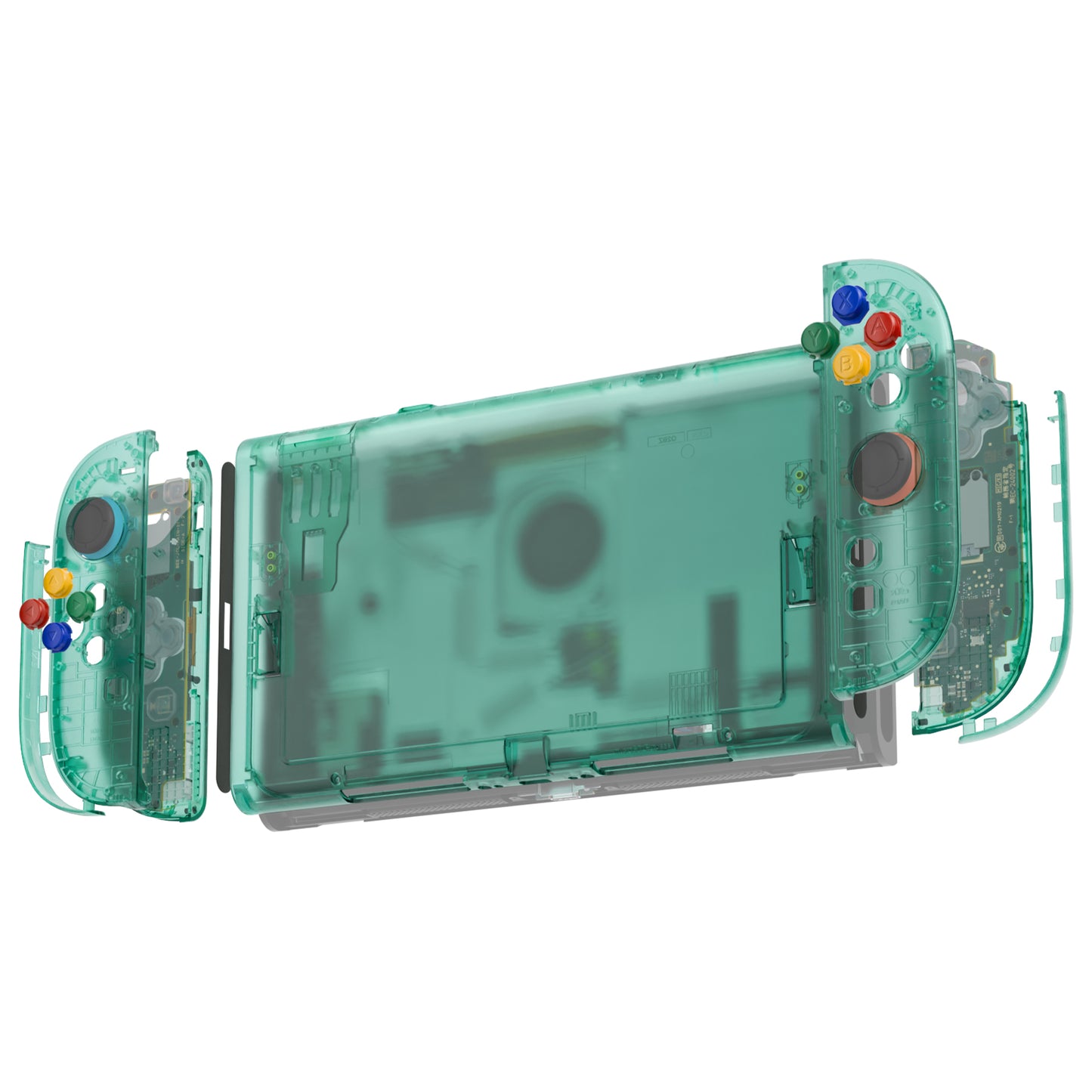 eXtremeRate Nintendo Switch 2対応交換フルセットシェル＆ボタン - エッセンス版【エメラルドグリーン】