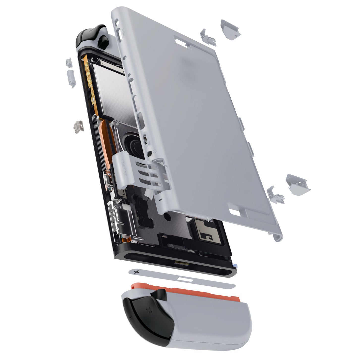 eXtremeRate Nintendo Switch 2対応交換フルセットシェル＆ボタン - エッセンス版【ニューホープグレイ】