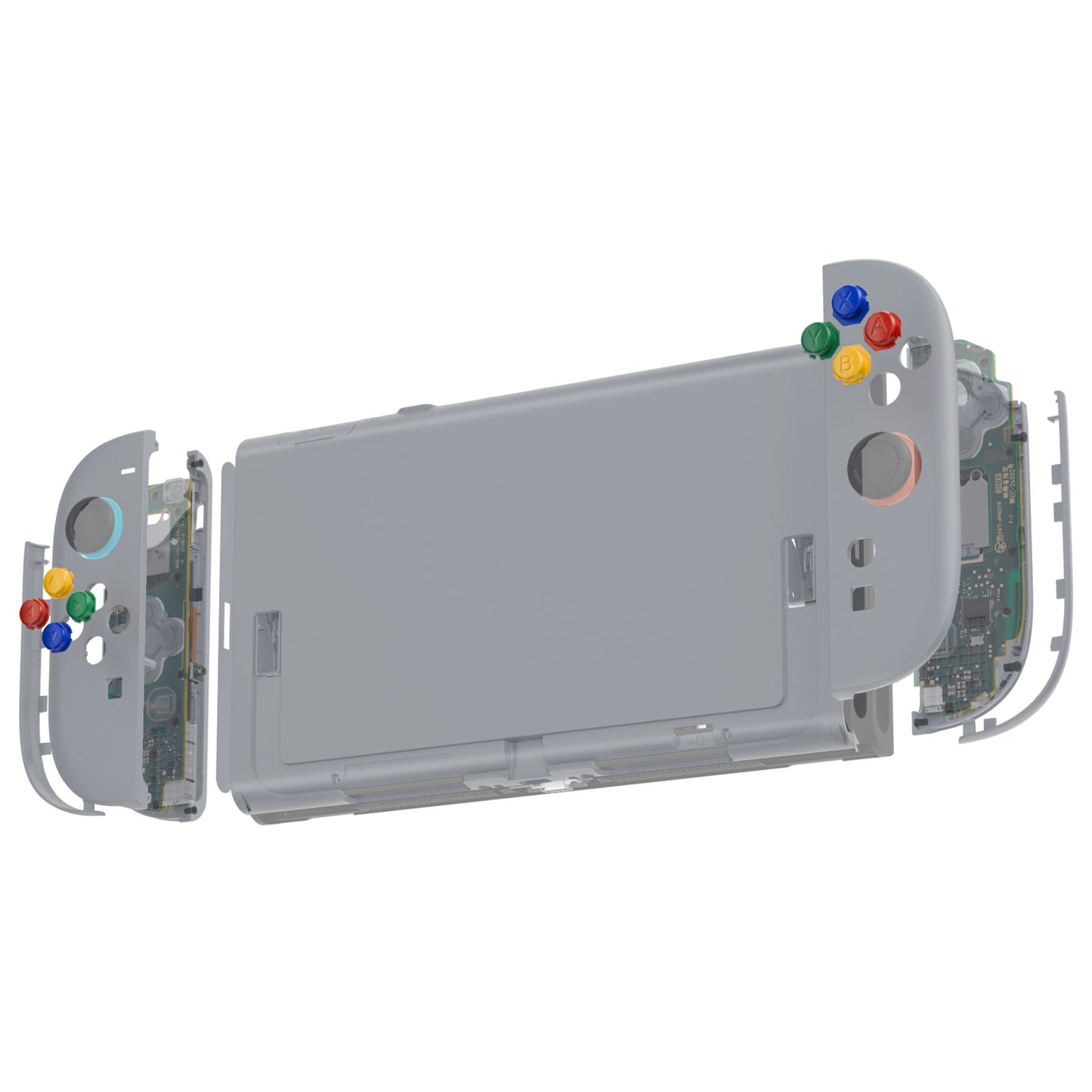 eXtremeRate Nintendo Switch 2対応交換フルセットシェル＆ボタン - エッセンス版【ニューホープグレイ】