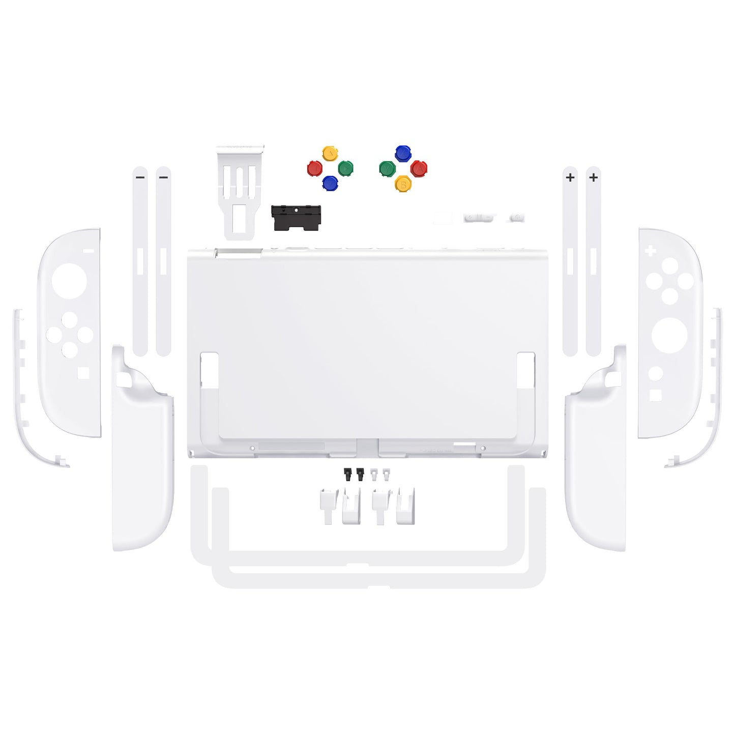 eXtremeRate Nintendo Switch 2対応交換フルセットシェル＆ボタン - エッセンス版【ホワイト】