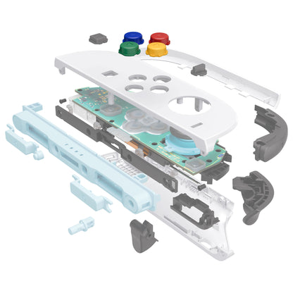 eXtremeRate Nintendo Switch 2対応交換フルセットシェル＆ボタン - エッセンス版【ホワイト】