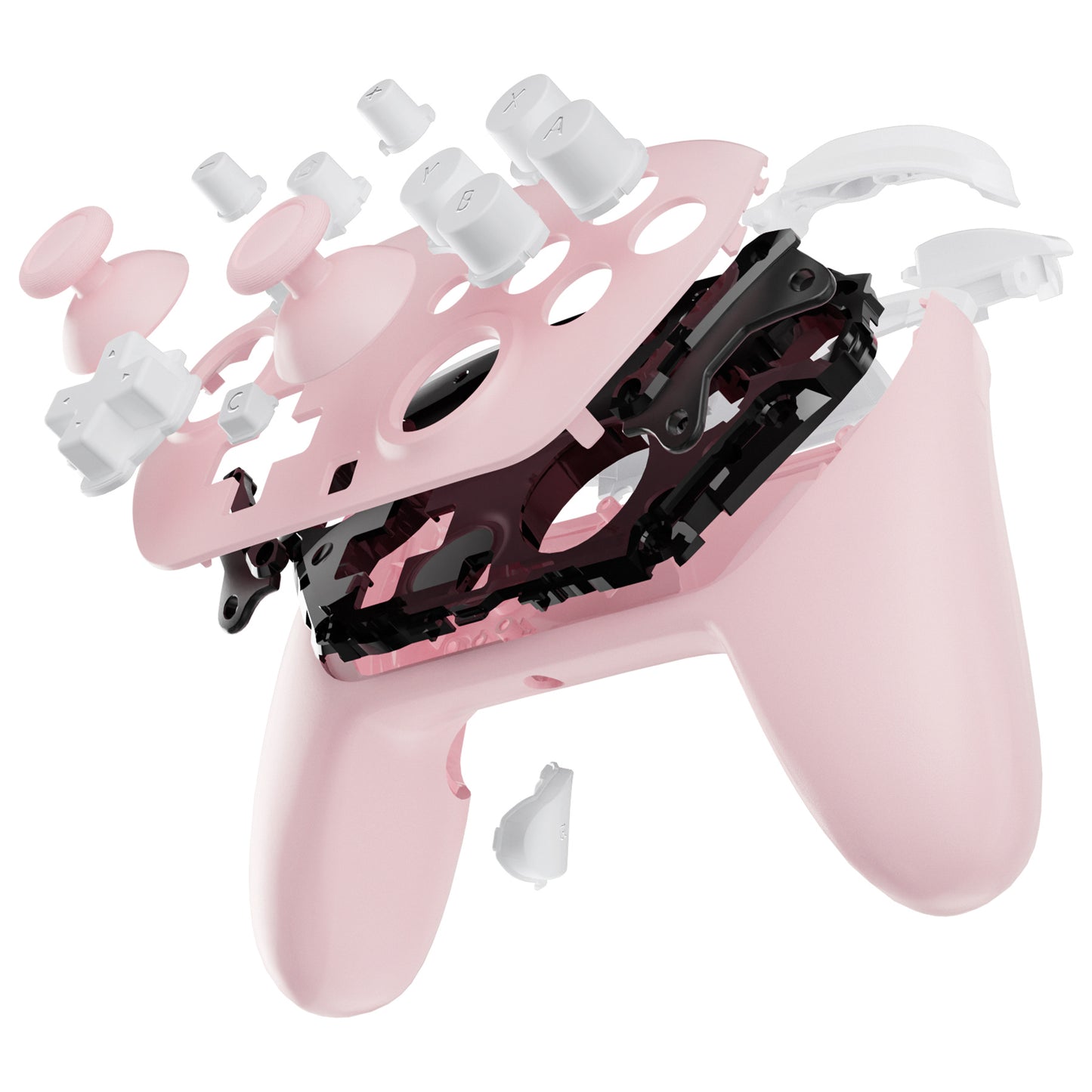 eXtremeRate Nintendo Switch 2 Pro コントローラーに対応DIY交換用フルセットシェル ボタン【チェリーブロッサムピンク】
