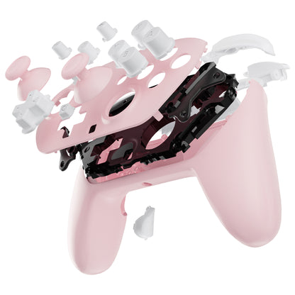 eXtremeRate Nintendo Switch 2 Pro コントローラーに対応DIY交換用フルセットシェル ボタン【チェリーブロッサムピンク】