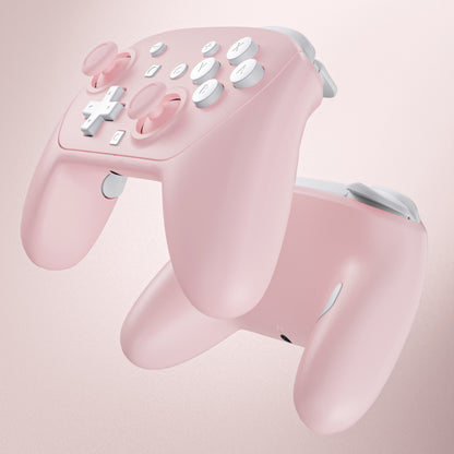 eXtremeRate Nintendo Switch 2 Pro コントローラーに対応DIY交換用フルセットシェル ボタン【チェリーブロッサムピンク】