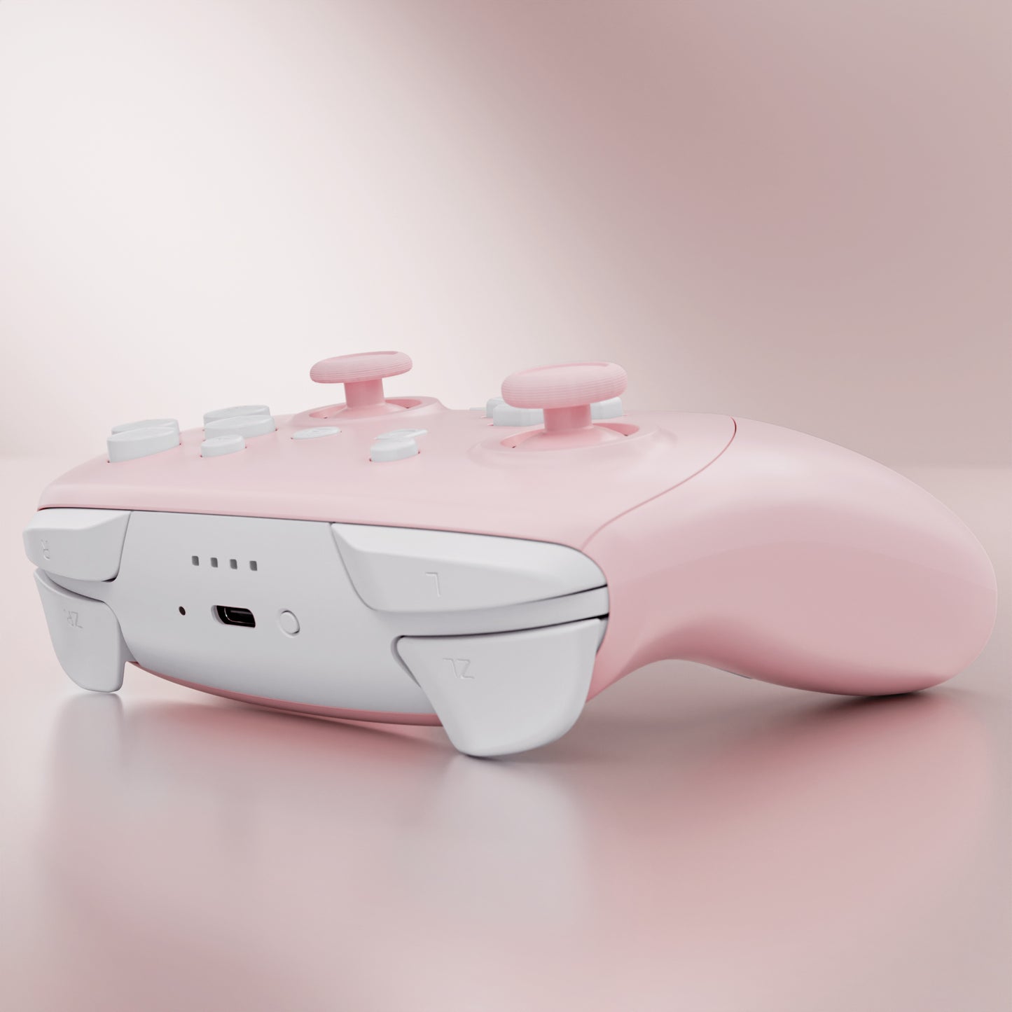 eXtremeRate Nintendo Switch 2 Pro コントローラーに対応DIY交換用フルセットシェル ボタン【チェリーブロッサムピンク】