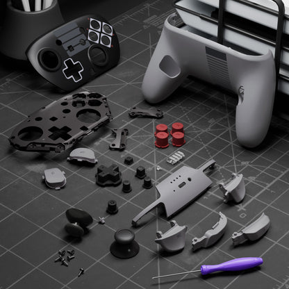 eXtremeRate Nintendo Switch 2 Pro コントローラーに対応DIY交換用フルセットシェル ボタン【クラシックNESスタイル】