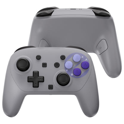 eXtremeRate Nintendo Switch 2 Pro コントローラーに対応DIY交換用フルセットシェル ボタン【SNESスーファミスタイル】