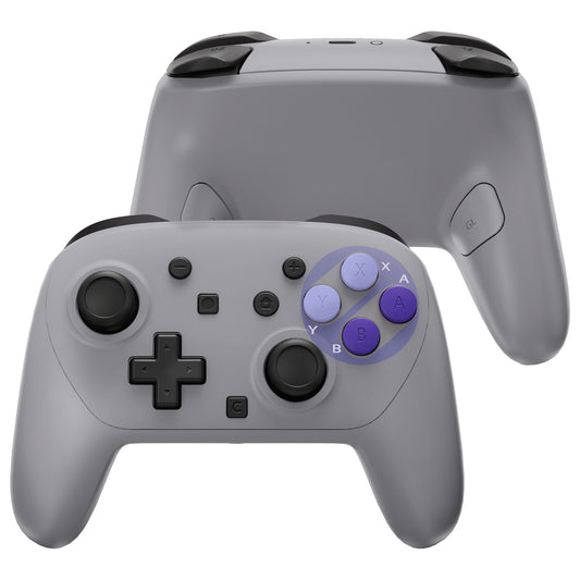 eXtremeRate Nintendo Switch 2 Pro コントローラーに対応DIY交換用フルセットシェル ボタン【SNESスーファミスタイル】