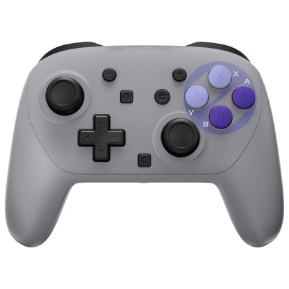 eXtremeRate Nintendo Switch 2 Pro コントローラーに対応DIY交換用フルセットシェル ボタン【SNESスーファミスタイル】