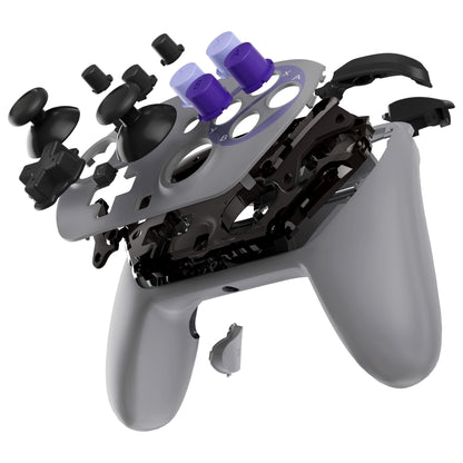 eXtremeRate Nintendo Switch 2 Pro コントローラーに対応DIY交換用フルセットシェル ボタン【SNESスーファミスタイル】