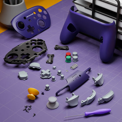 eXtremeRate DIY Replacement Full Set of Shells and Buttons for Nintendo Switch 2 Pro Controller (Classic NGC Style)