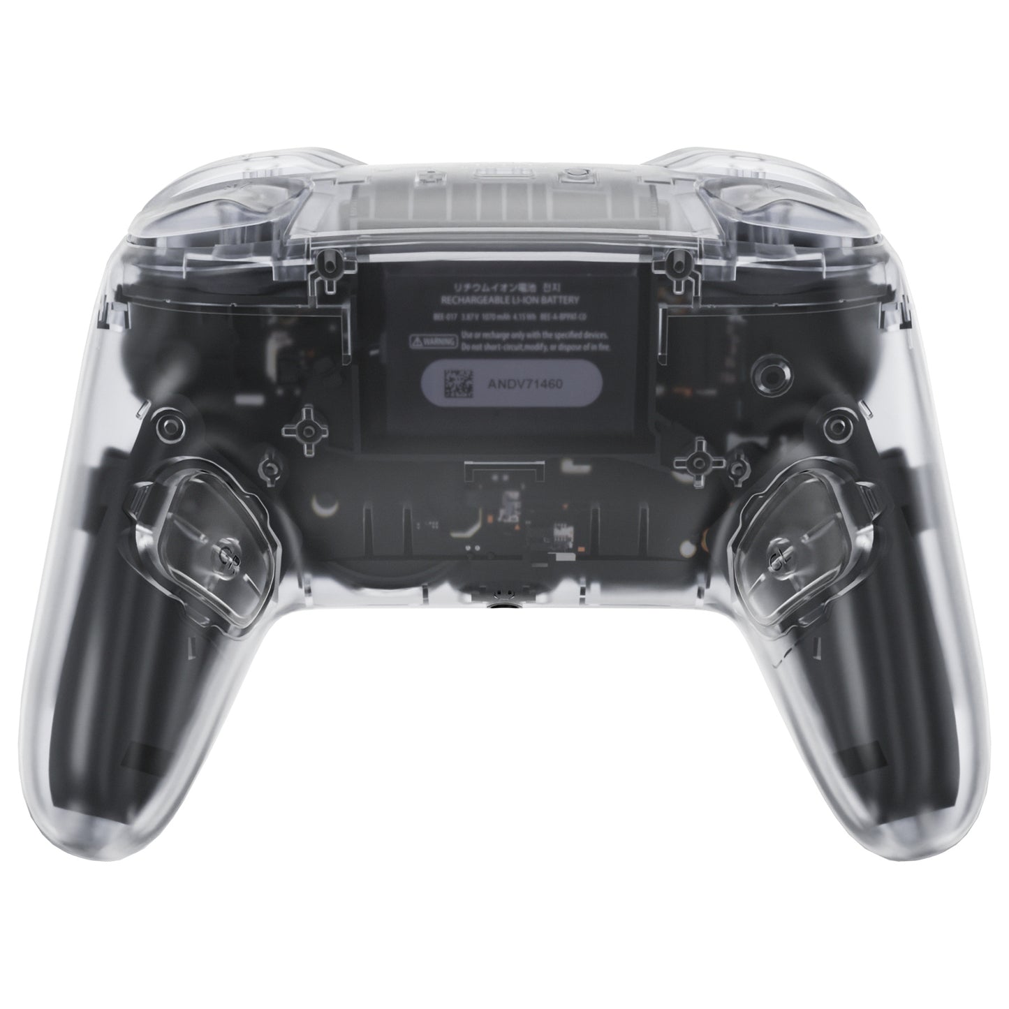 eXtremeRate DIY Replacement Full Set Shell and Buttons for Nintendo Switch 2 Pro Controller (Clear)