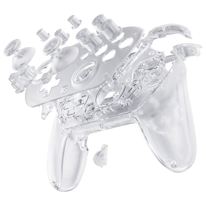 eXtremeRate DIY Replacement Full Set Shell and Buttons for Nintendo Switch 2 Pro Controller (Clear)
