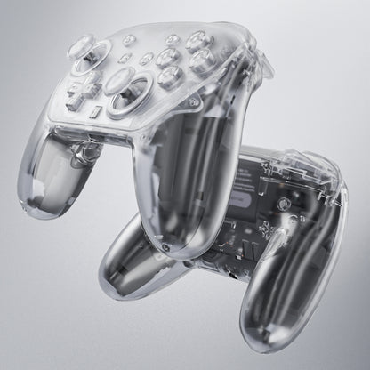 eXtremeRate DIY Replacement Full Set Shell and Buttons for Nintendo Switch 2 Pro Controller (Clear)