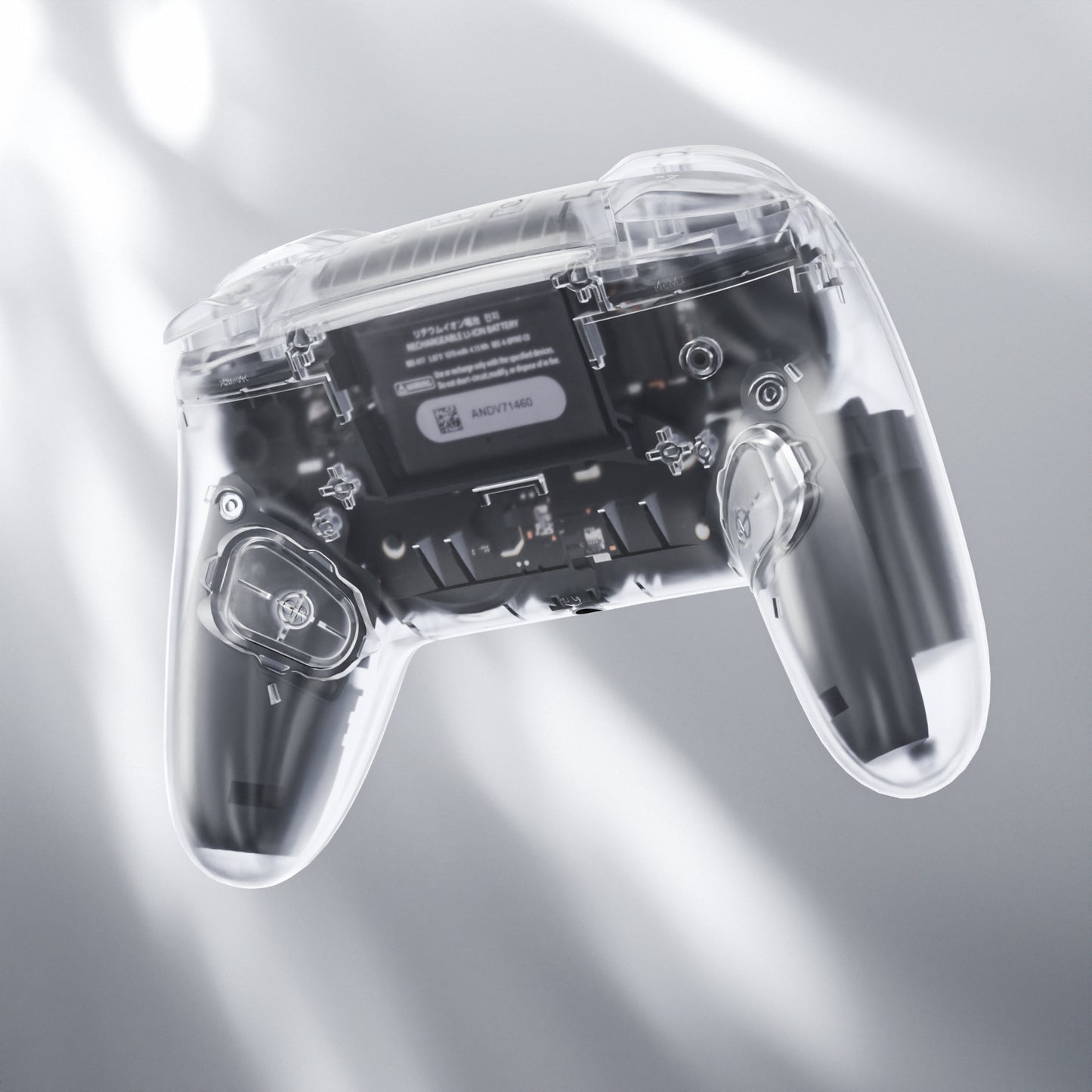 eXtremeRate DIY Replacement Full Set Shell and Buttons for Nintendo Switch 2 Pro Controller (Clear)