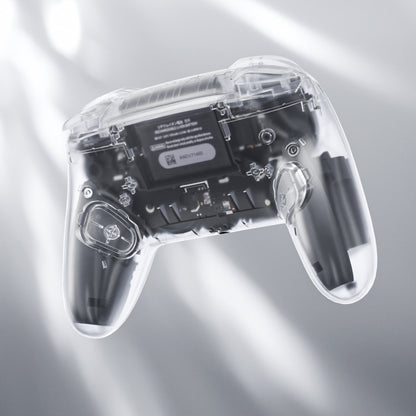 eXtremeRate DIY Replacement Full Set Shell and Buttons for Nintendo Switch 2 Pro Controller (Clear)
