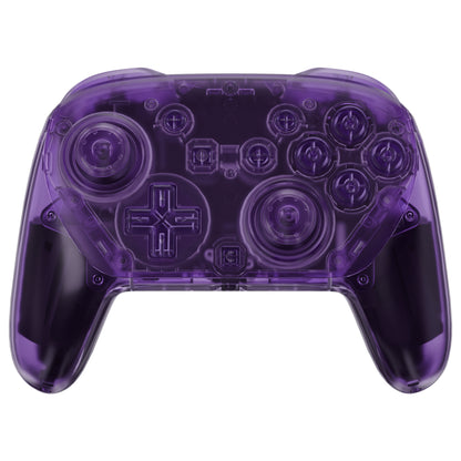 eXtremeRate DIY Replacement Full Set of Shells and Buttons for Nintendo Switch 2 Pro Controller (Clear Purple)
