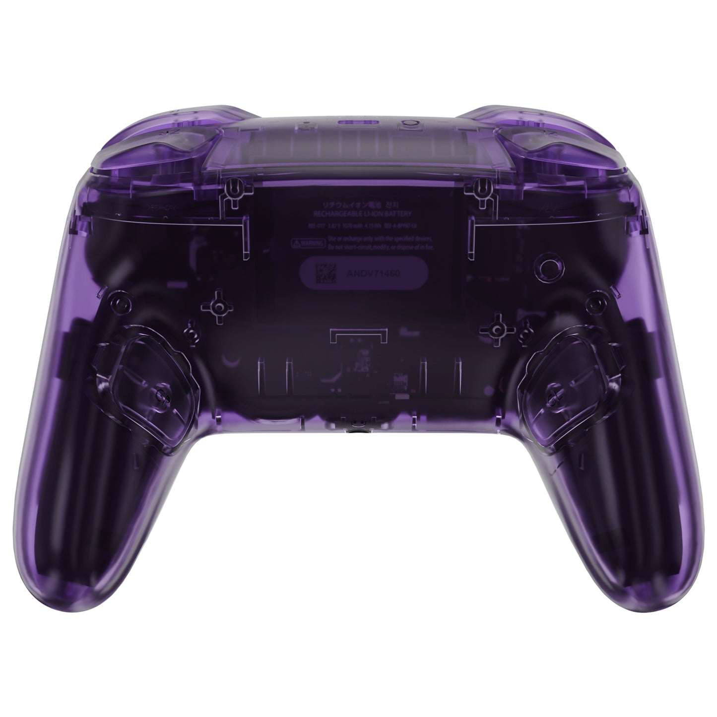 eXtremeRate DIY Replacement Full Set of Shells and Buttons for Nintendo Switch 2 Pro Controller (Clear Purple)