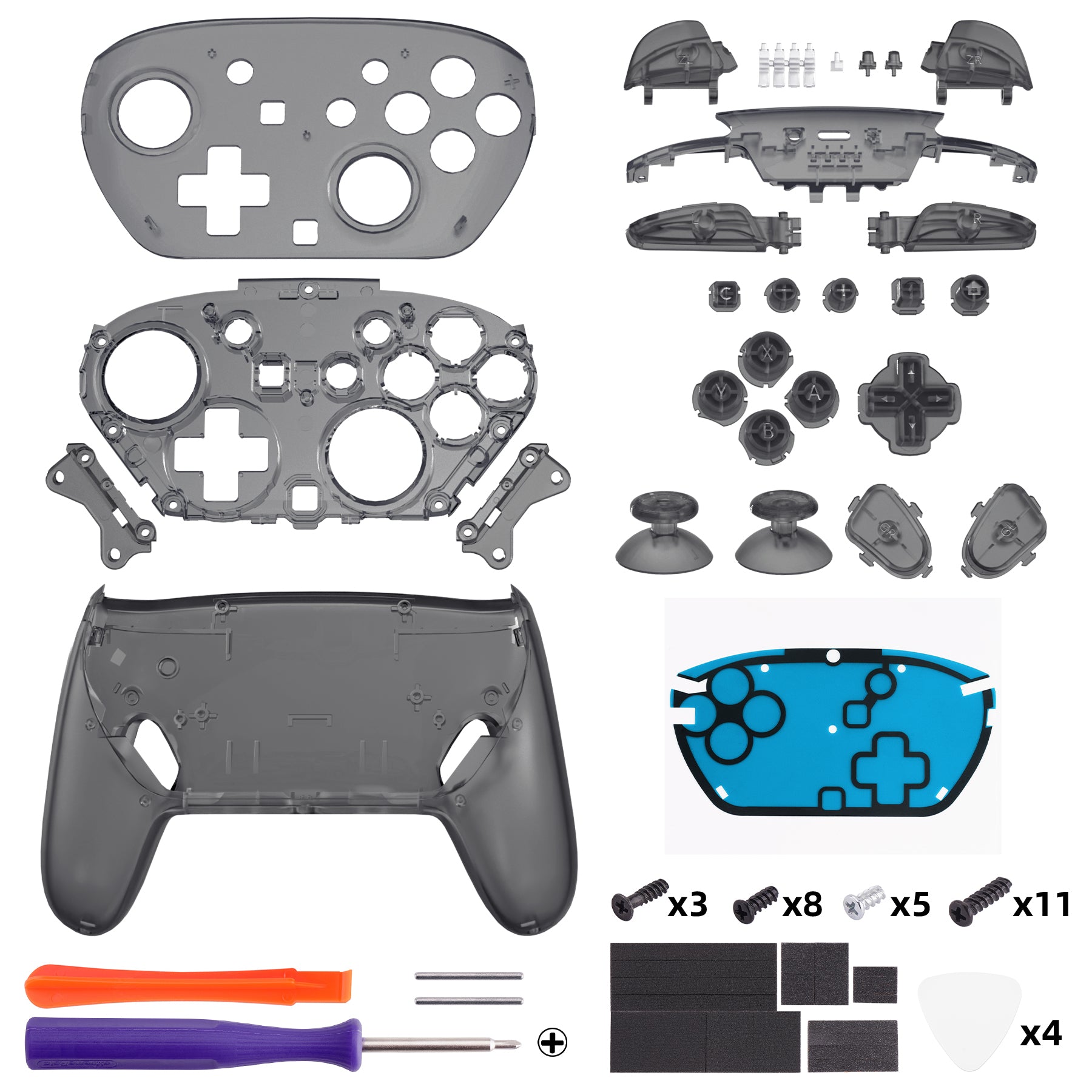 任天堂スイッチ　カスタムプロコントローラー eXtremeRate Nintendo Switch 2 Pro コントローラーに対応DIY交換用