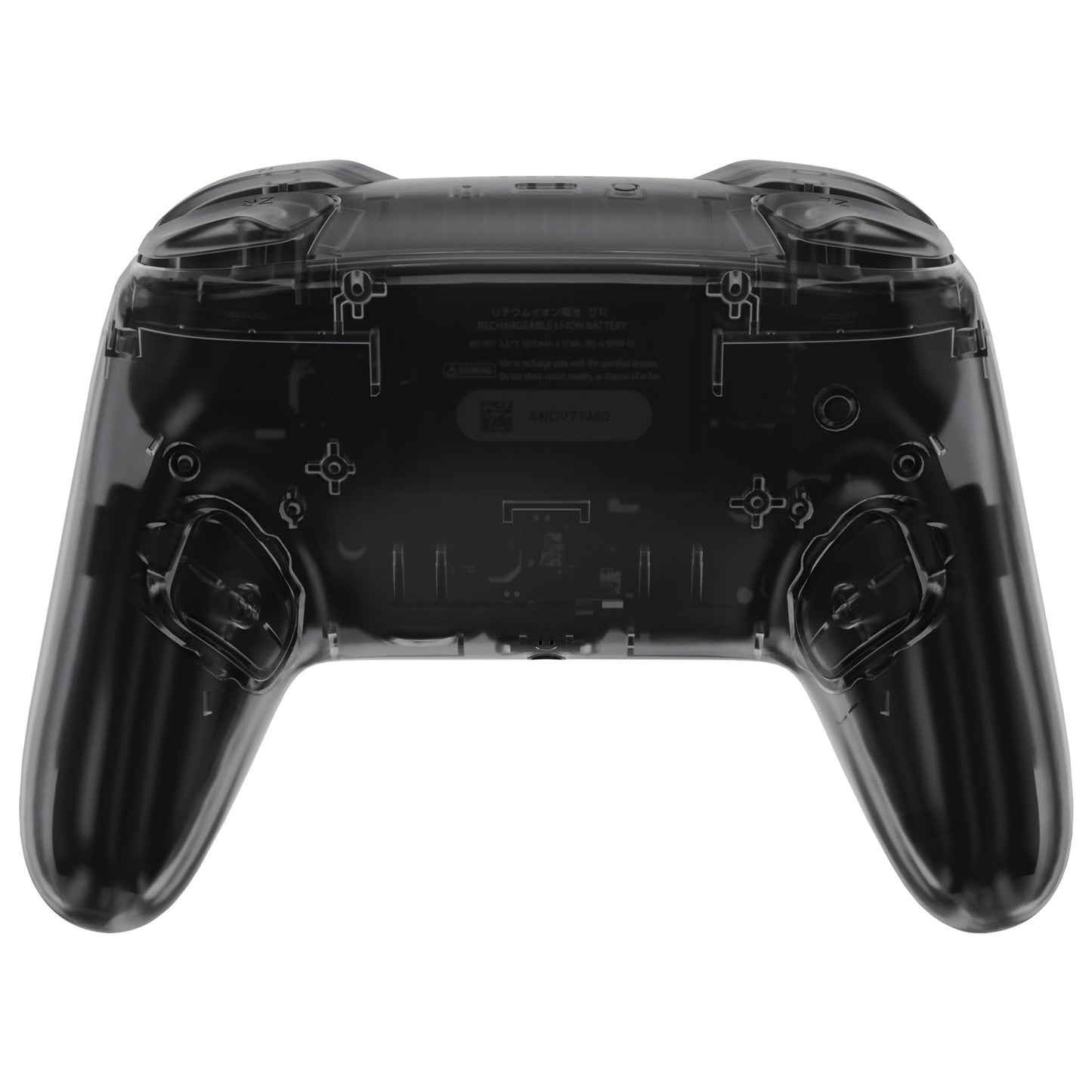 eXtremeRate Nintendo Switch 2 Pro コントローラーに対応DIY交換用フルセットシェル ボタン【クリアブラック】