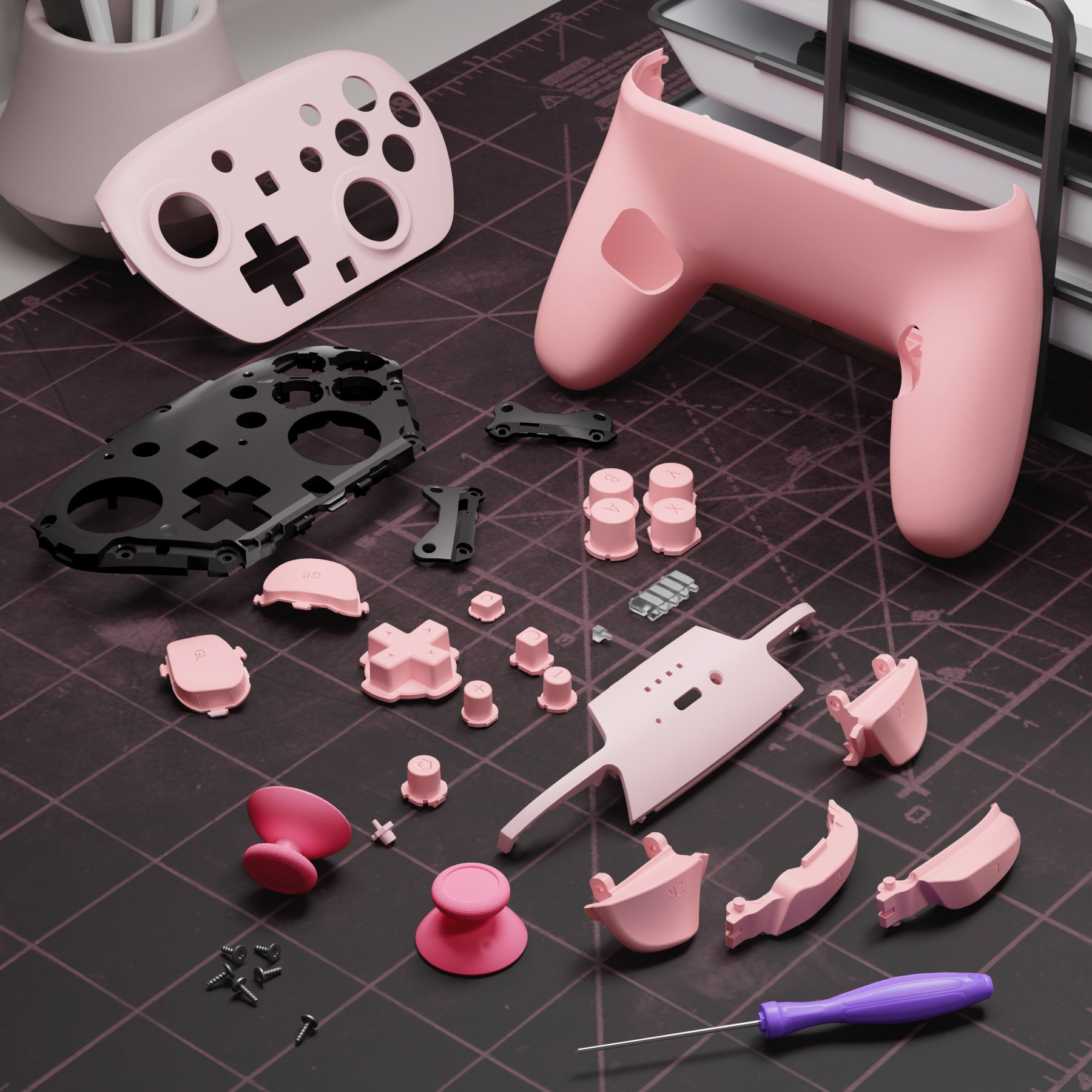 eXtremeRate Nintendo Switch 2 Pro コントローラーに対応DIY交換用