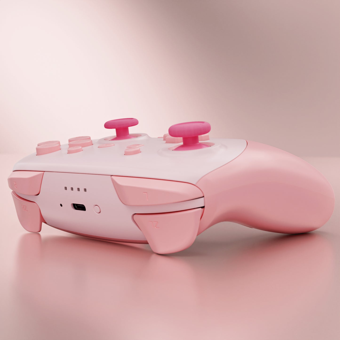 eXtremeRate DIY Replacement Full Set of Shells and Buttons for Nintendo Switch 2 Pro Controller (Puffy Pink)