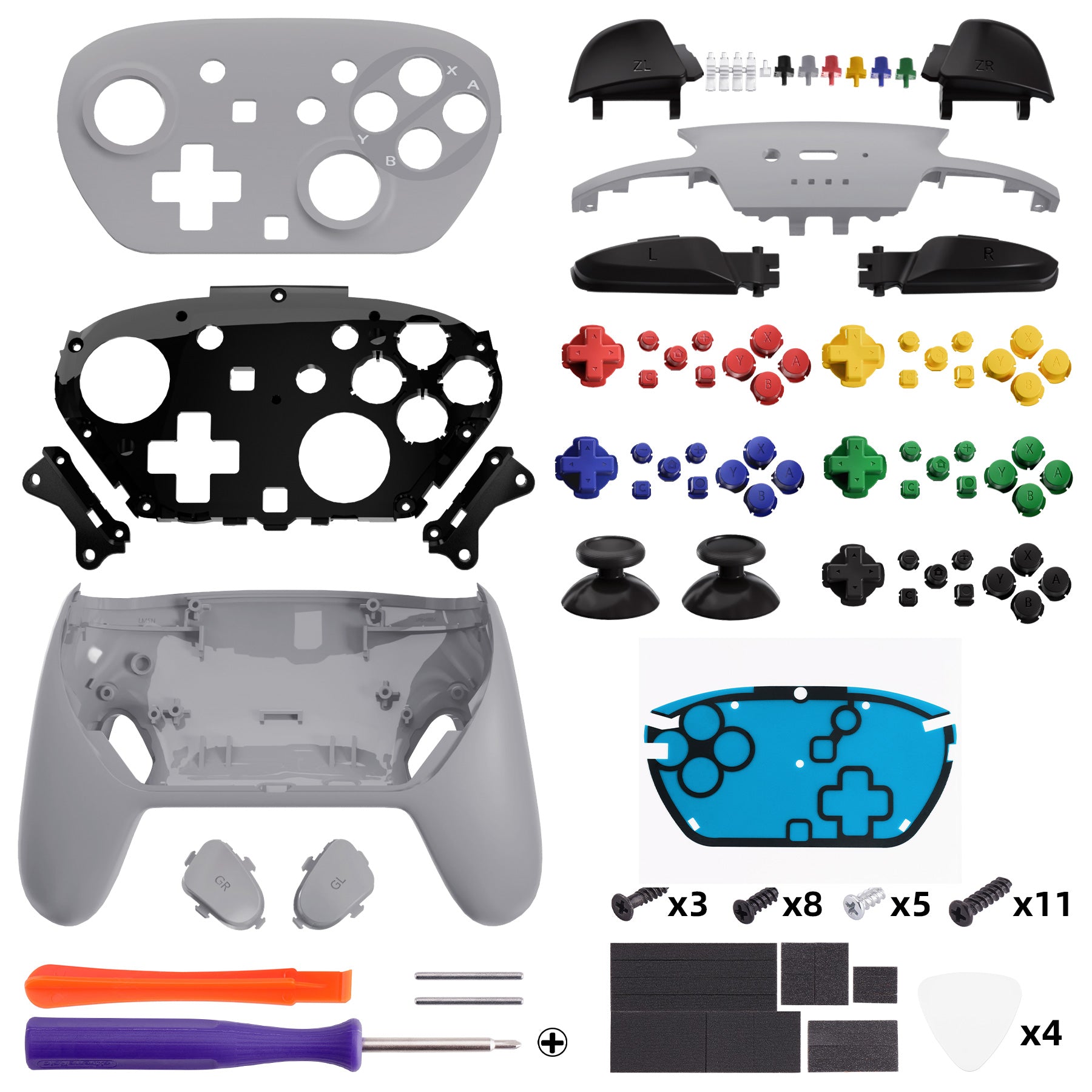 eXtremeRate Nintendo Switch 2 Pro コントローラーに対応DIY交換用