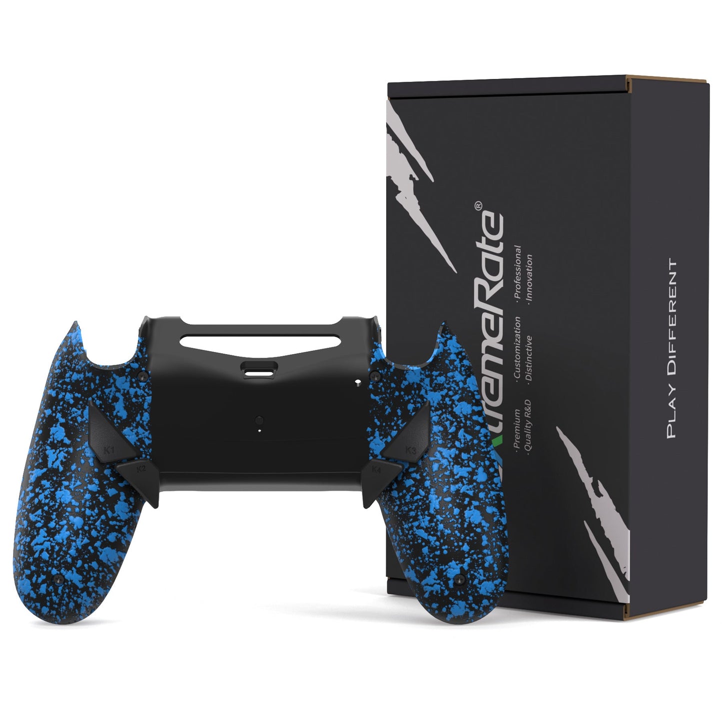 eXtremeRate PS4 Slim ProコントローラーJDM-040/050/055用Dawn Type-Cバージョンリマップキット【テクスチャードブルー】
