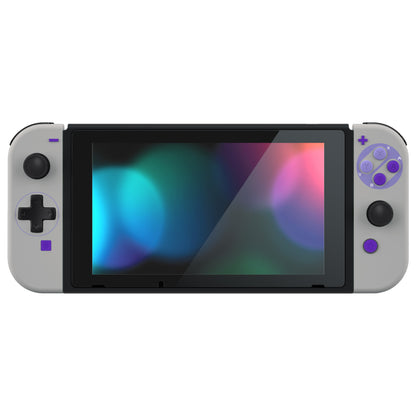 eXtremeRate Nintendo Switch用方向キーバージョン交換フルセットシェル＆ボタン【クラシックSNESスタイル】