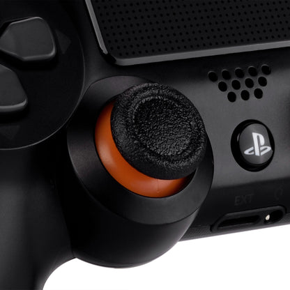 eXtremeRate Dual-Color Replacement 3D Joystick Thumbsticks Compatible with PS4 Slim Pro Controller - Black & Orange eXtremeRate