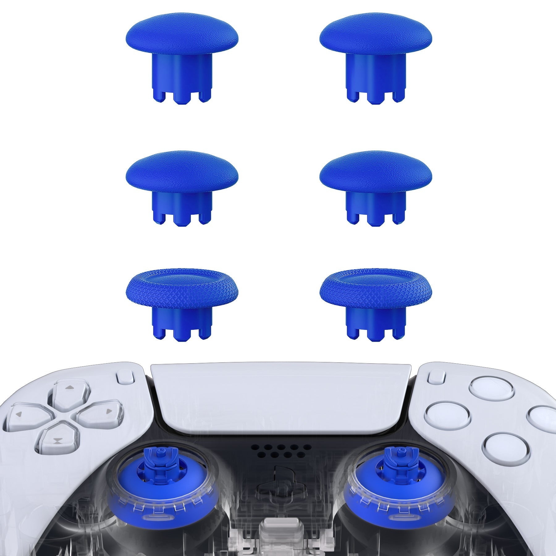 EDGE Sticks Replacement Interchangeable Thumbsticks for PS5 & PS4 All Model Controllers - Blue eXtremeRate