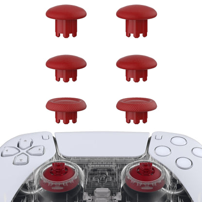 EDGE Sticks Replacement Interchangeable Thumbsticks for PS5 & PS4 All Model Controllers - Carmine Red eXtremeRate