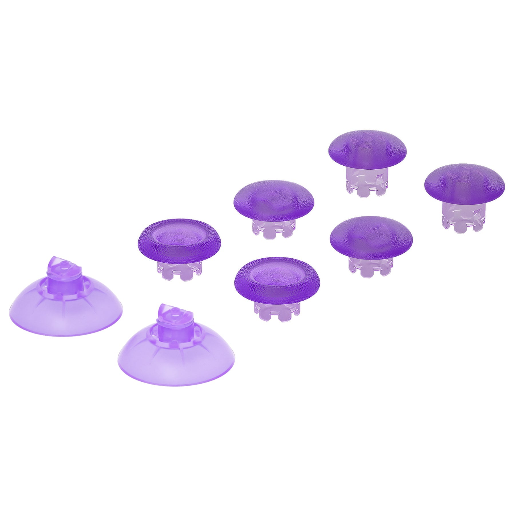 EDGE Sticks Replacement Interchangeable Thumbsticks for PS5 & PS4 All Model Controllers - Clear Atomic Purple eXtremeRate