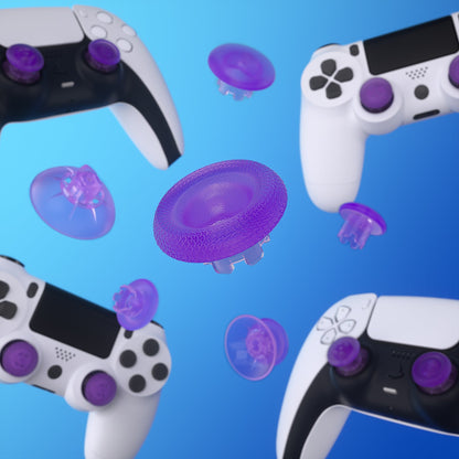 EDGE Sticks Replacement Interchangeable Thumbsticks for PS5 & PS4 All Model Controllers - Clear Atomic Purple eXtremeRate