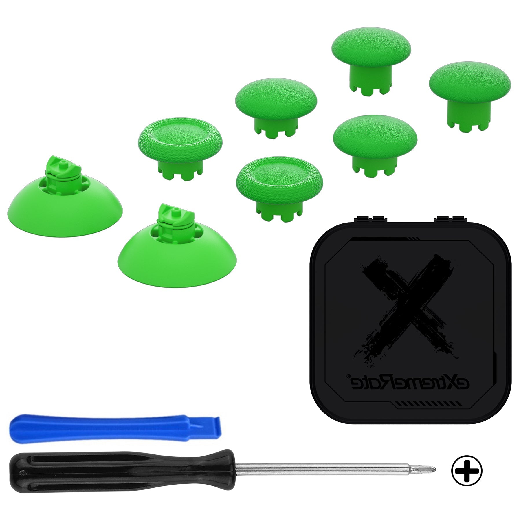 EDGE Sticks Replacement Interchangeable Thumbsticks for PS5 & PS4 All Model Controllers - Green eXtremeRate