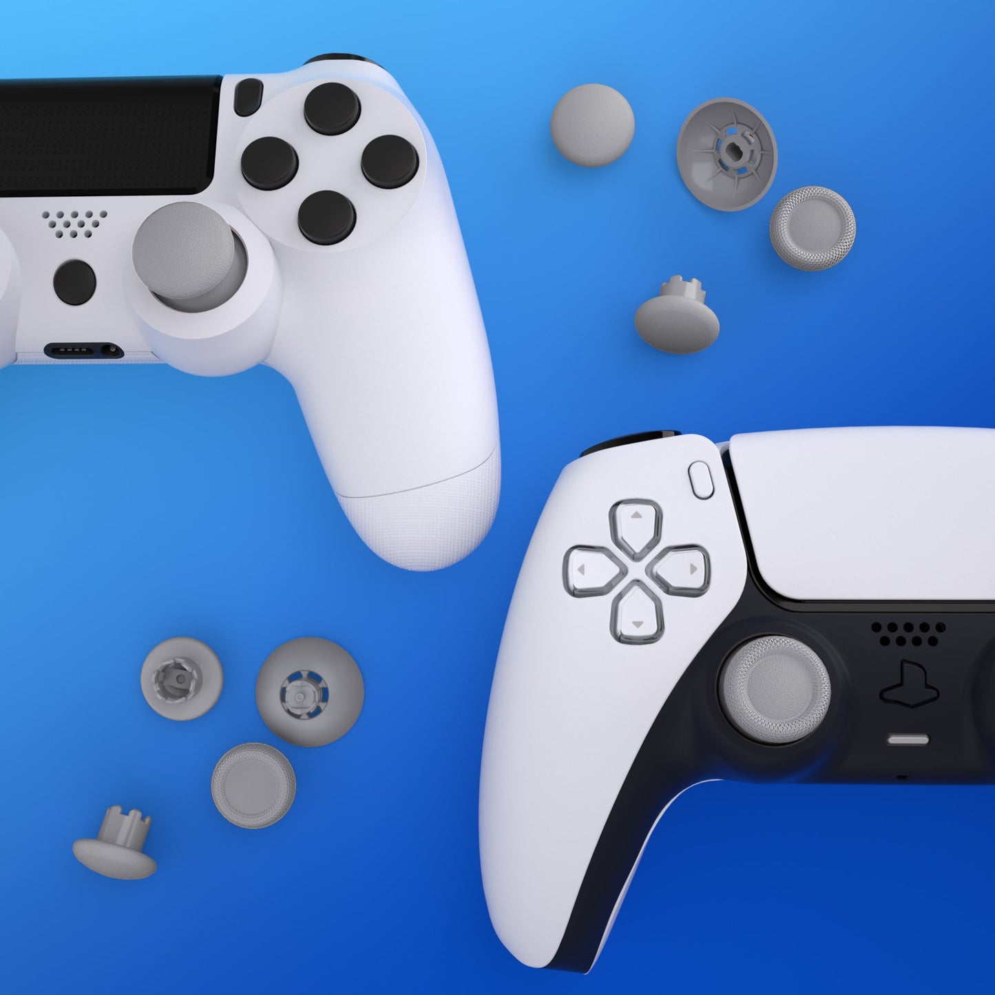 EDGE Sticks Replacement Interchangeable Thumbsticks for PS5 & PS4 All Model Controllers - New Hope Gray eXtremeRate