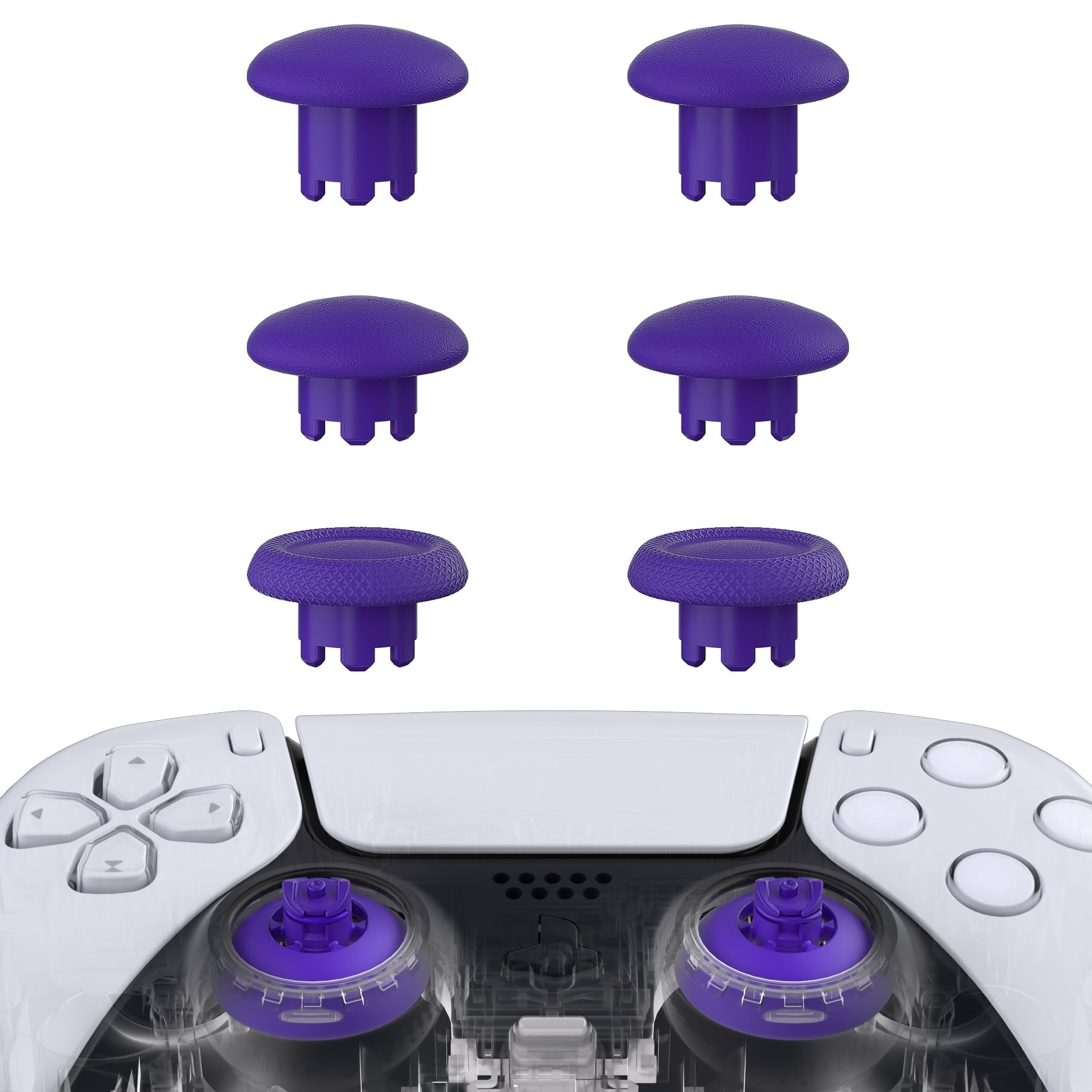 EDGE Sticks Replacement Interchangeable Thumbsticks for PS5 & PS4 All Model Controllers - Purple eXtremeRate