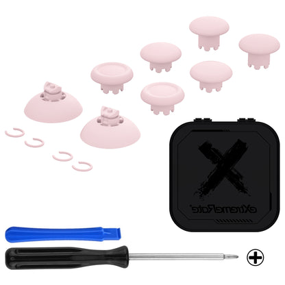 eXtremeRate PS5&PS4全モデルコントローラー対応EDGEスティック交換用サムスティック【チェリーブロッサムピンク】