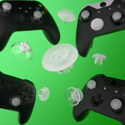 EDGE Sticks Replacement Interchangeable Thumbsticks for Xbox Series X/S & Xbox Core & Xbox One X/S & Xbox Elite V1 & NS Switch Pro Controller - Clear eXtremeRate