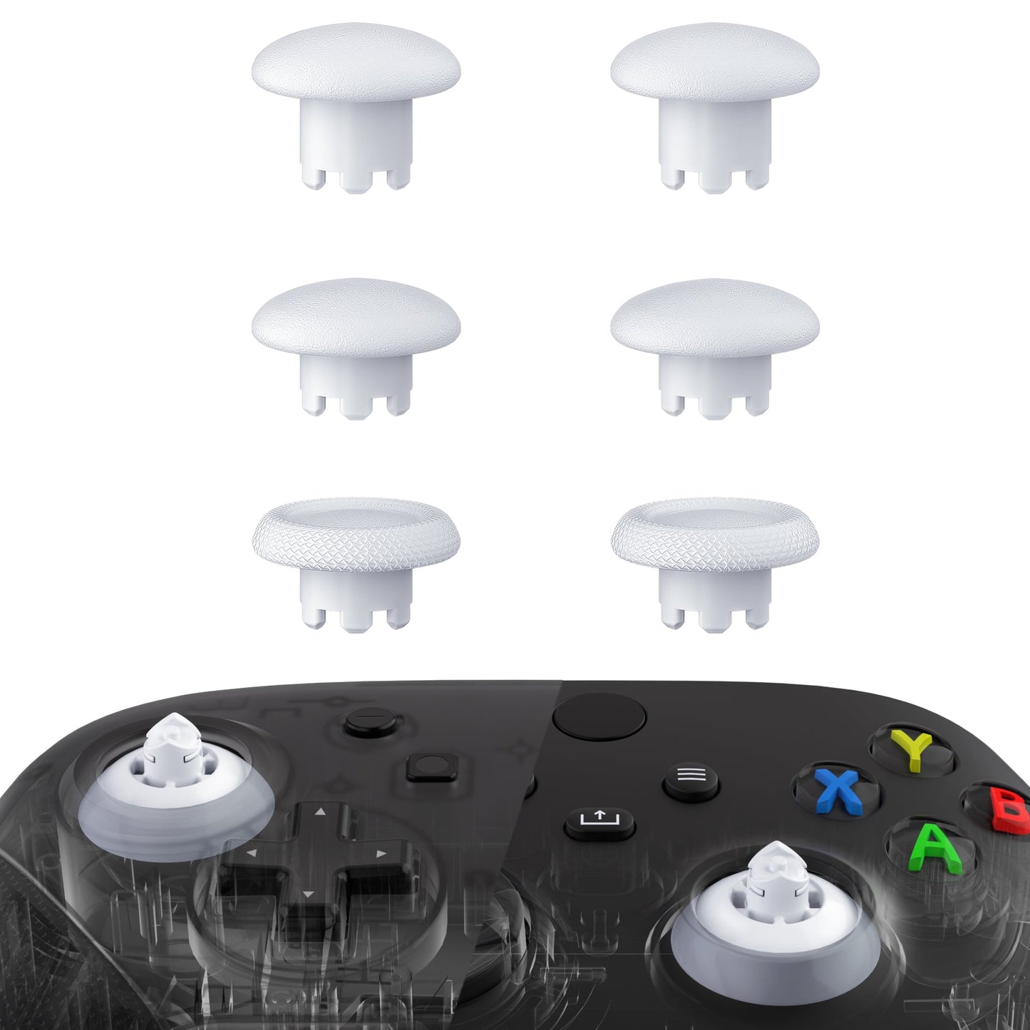 eXtremeRate Xbox Series X/S&Xbox Core&Xbox One X/S&Xbox Elite V1&Nintendoスイッチプロコン用EDGEスティック交換インターチェンジャブルサムスティック【ホワイト】