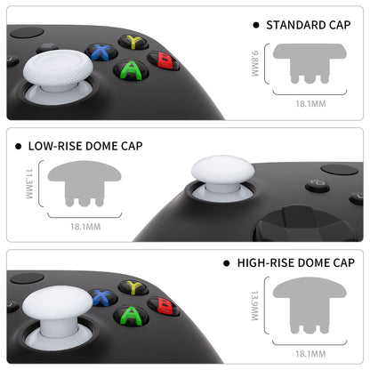 eXtremeRate Xbox Series X/S&Xbox Core&Xbox One X/S&Xbox Elite V1&Nintendoスイッチプロコン用EDGEスティック交換インターチェンジャブルサムスティック【ホワイト】
