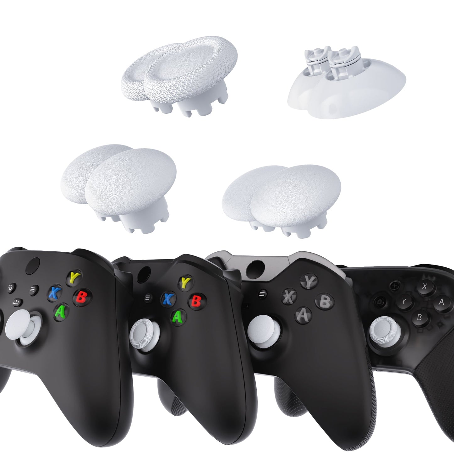 eXtremeRate Xbox Series X/S&Xbox Core&Xbox One X/S&Xbox Elite V1&Nintendoスイッチプロコン用EDGEスティック交換インターチェンジャブルサムスティック【ホワイト】
