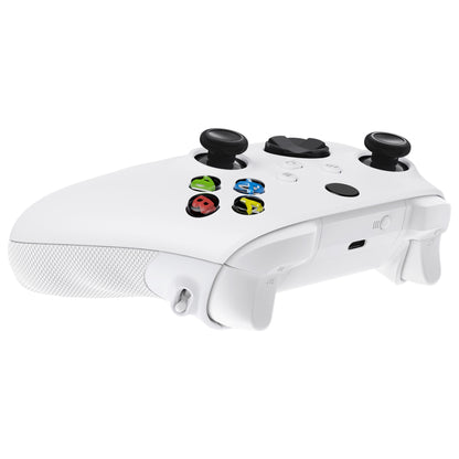 eXtremeRate Xbox Series X/Sコントローラー＆Xbox Coreコントローラー用FLEXORラバー付きサイドレールグリップ トリガーストップキット【フロストホワイト】
