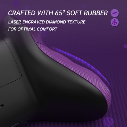 eXtremeRate Xbox Series X/Sコントローラー＆Xbox Coreコントローラー用FLEXORラバー付きサイドレールグリップ トリガーストップキット【ミストパープル】