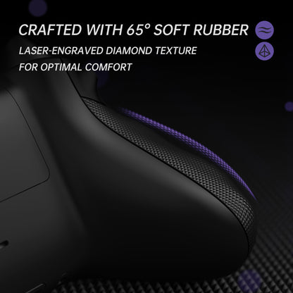 eXtremeRate Xbox Series X/Sコントローラー＆Xbox Coreコントローラー用FLEXORラバー付きサイドレールグリップ トリガーストップキット【ミステリーブラック】