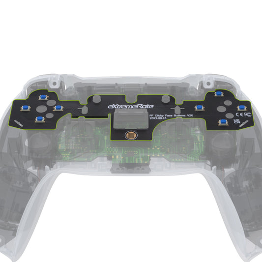 eXtremeRate PS5 コントローラ BDM-010 & BDM-020対応用フェース クリッキー キット V2 、カスタム Tactile Dpad アクション ボタン、PS5コントローラー用マウスクリック キット