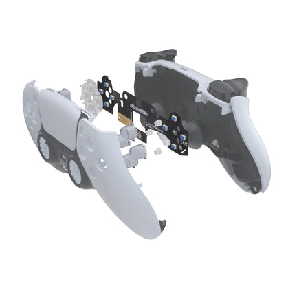 eXtremeRate PS5 コントローラ BDM-010 & BDM-020対応用フェース クリッキー キット V2 、カスタム Tactile Dpad アクション ボタン、PS5コントローラー用マウスクリック キット