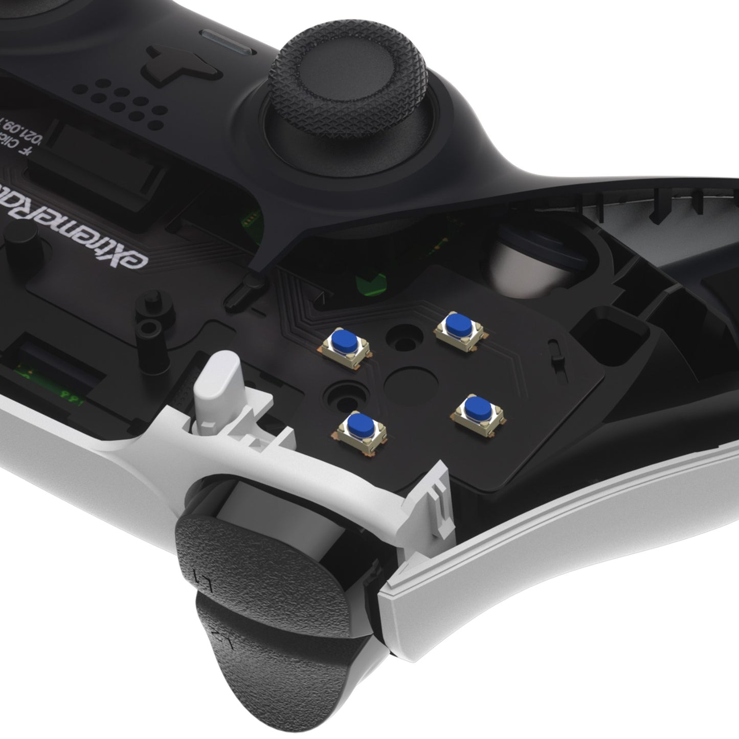eXtremeRate PS5 コントローラ BDM-010 & BDM-020対応用フェース クリッキー キット V2 、カスタム Tactile Dpad アクション ボタン、PS5コントローラー用マウスクリック キット