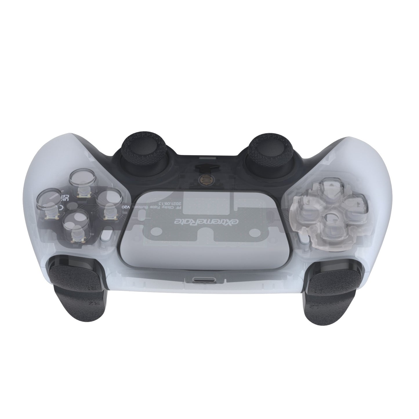 eXtremeRate PS5 コントローラ BDM-010 & BDM-020対応用フェース クリッキー キット V2 、カスタム Tactile Dpad アクション ボタン、PS5コントローラー用マウスクリック キット