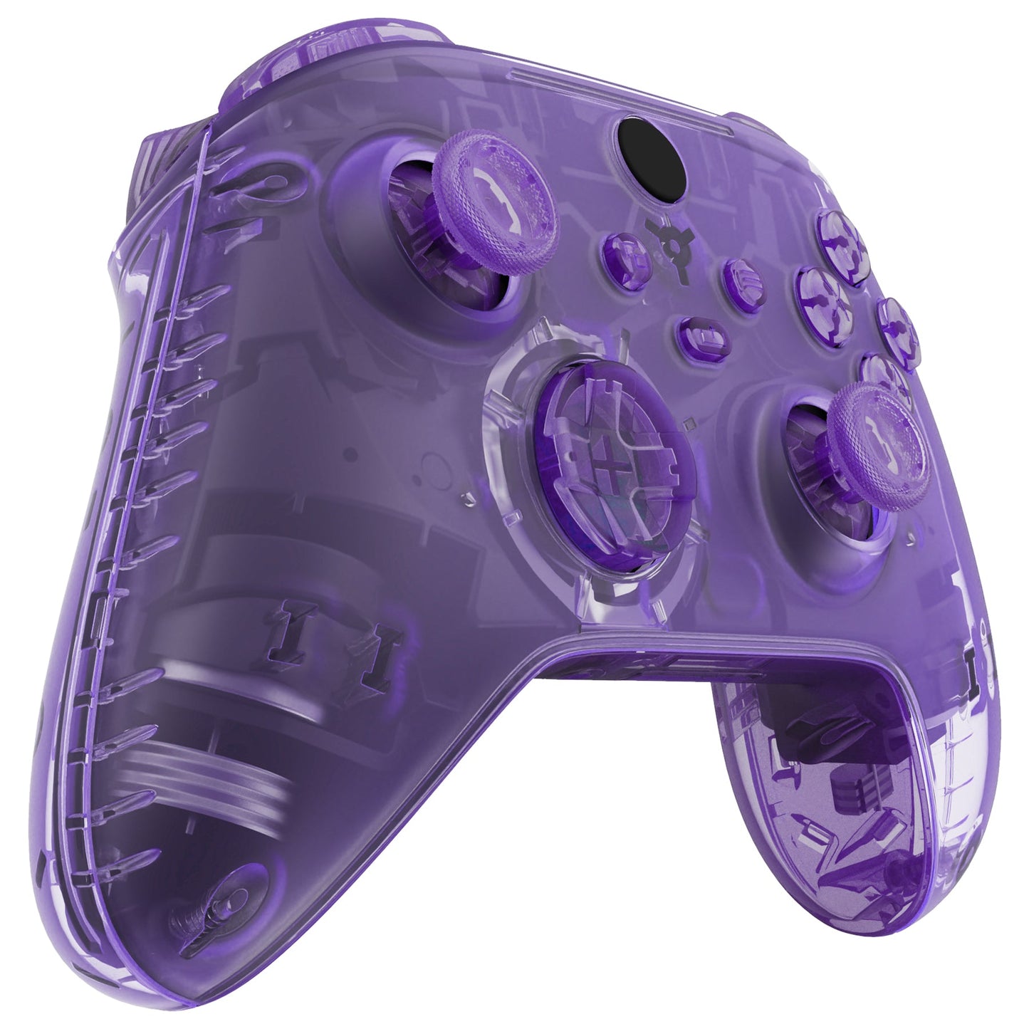 eXtremeRate Full Set Housing Shell Case with Buttons for Xbox Series X & S Controller - Clear Atomic Purple eXtremeRate